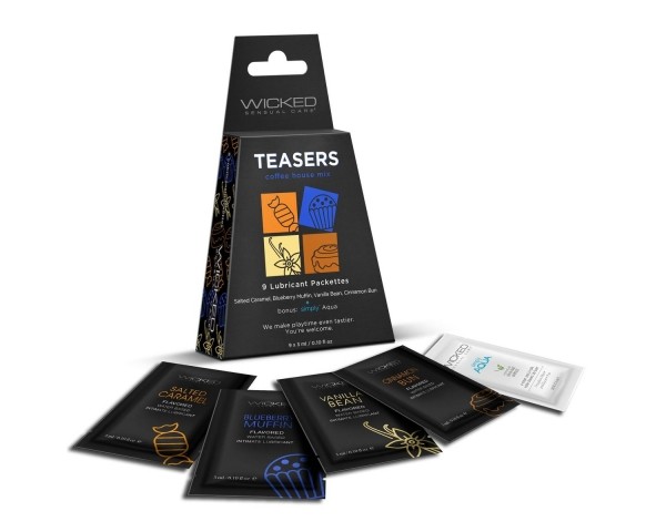 Wicked Teasers Coffee House Mix - 9 x 3 ml Lubricants