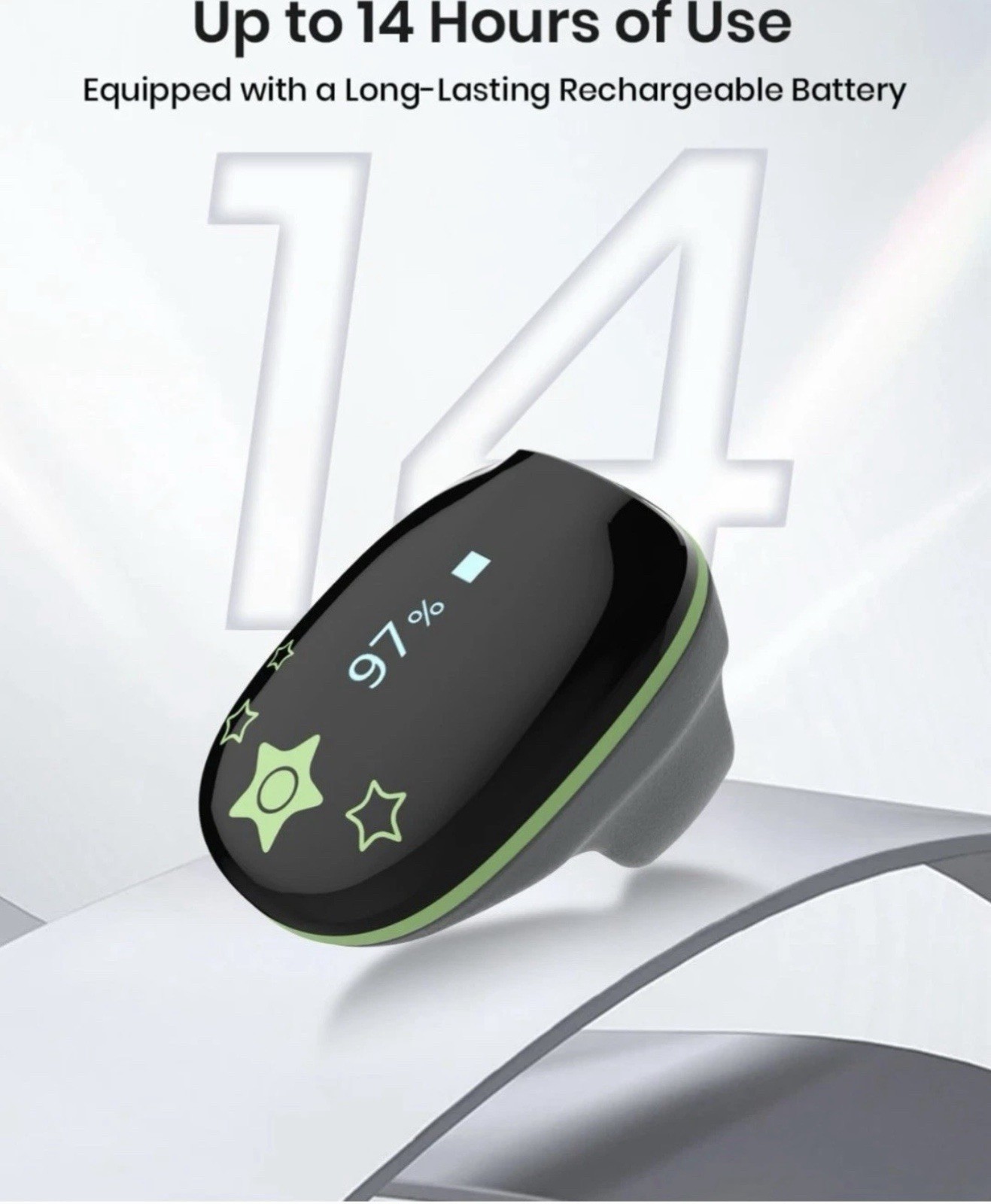 Pulse Oximeter for kids Tracking SpO2 and Pulse Rate with Free APP
