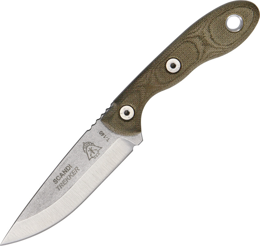 New TOPS Scandi Trekker Fixed Blade Knife STREK-3.5