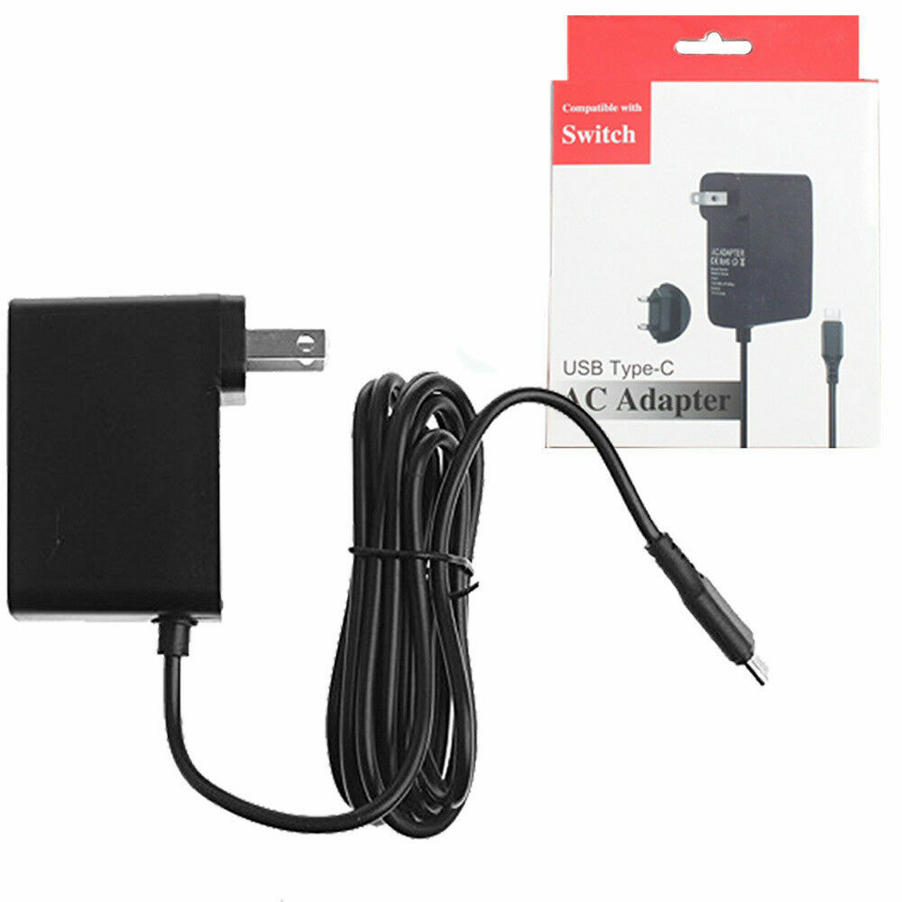 AC Power Adapter Supply Wall & Travel Charger for Nintendo Switch Console Dock