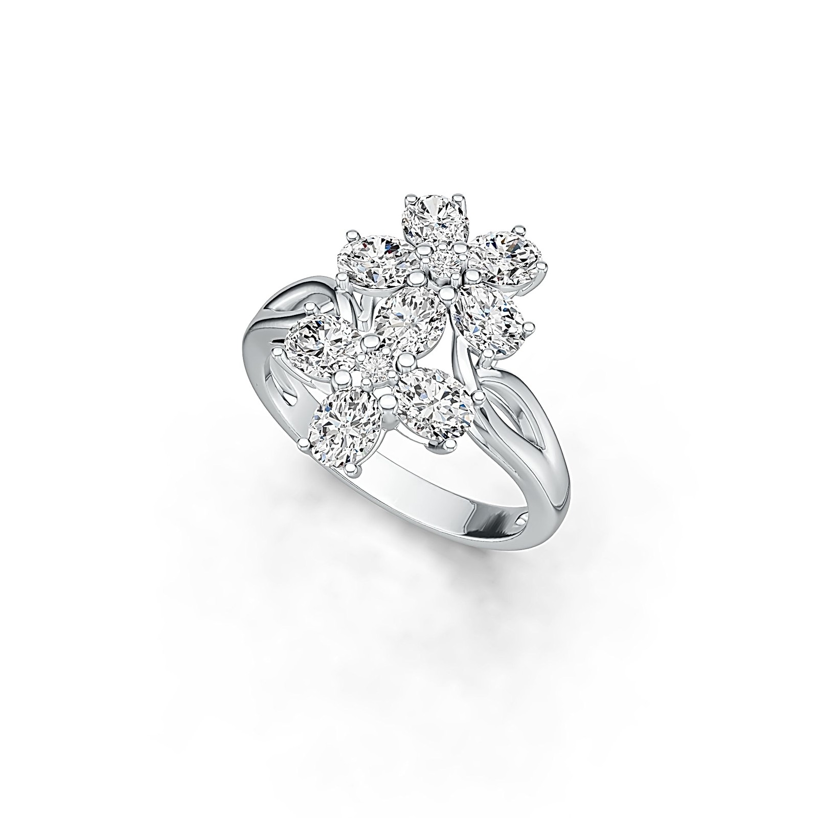 Sterling Silver Semi Mount Ring Setting Oval OV 5X4mm