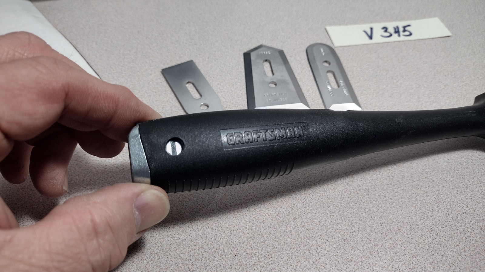 Craftsman Handi-Scraper 940690 Utility Scraper Handle, 3 Blades & Instructions (