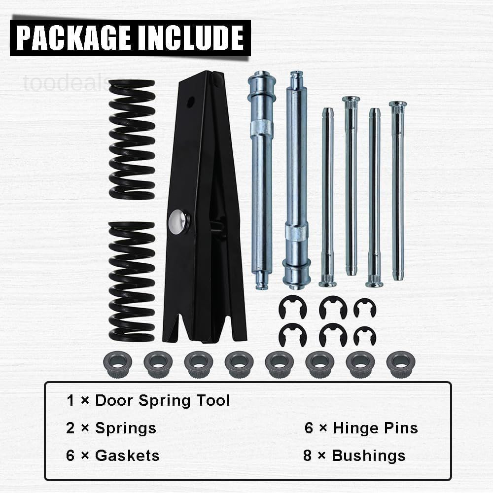 Door Hinge Repair Kit with Spring Tool - Compatible Chevy OT374