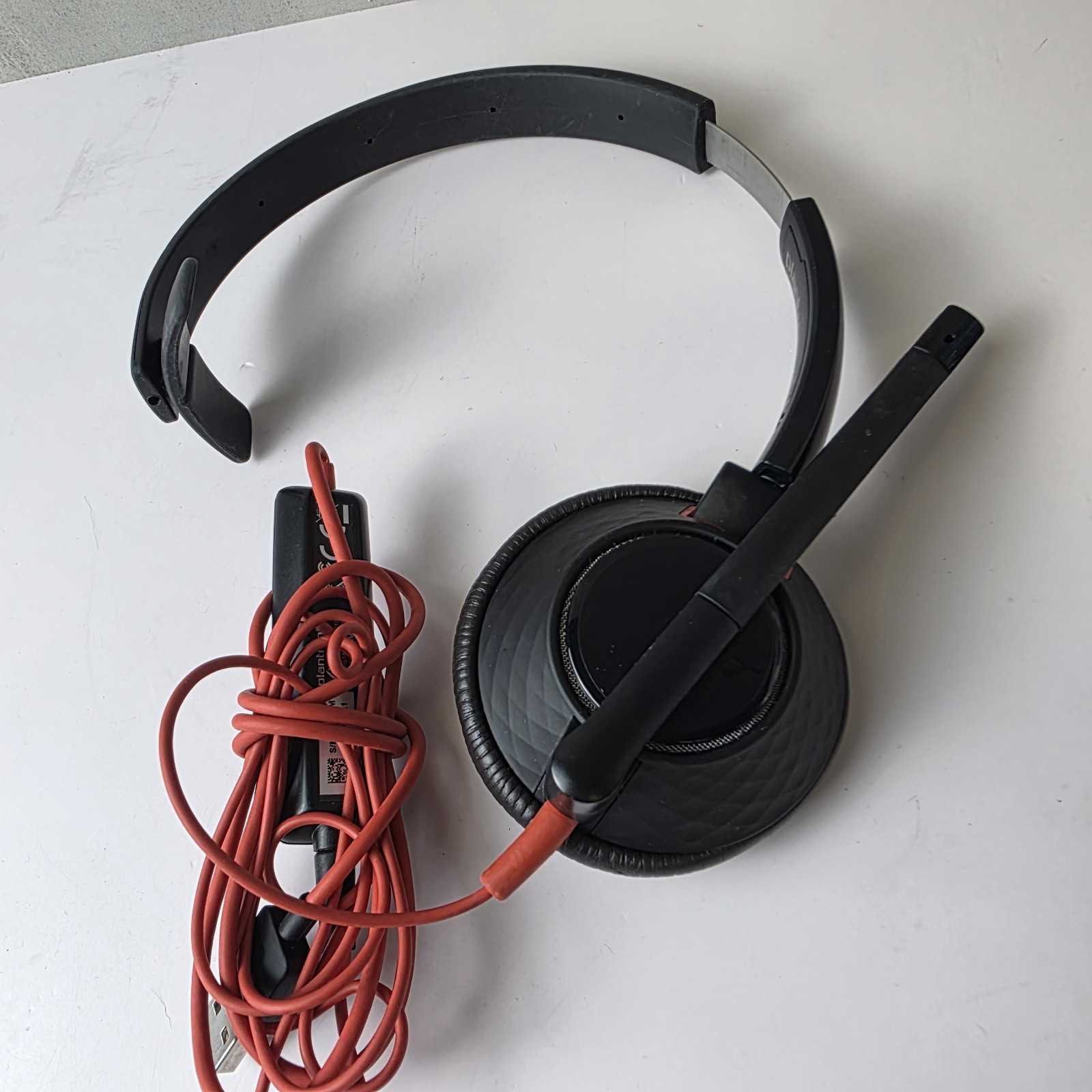 Plantronics Poly Blackwire C5210T 3.5mm Wired Headset Tested Works