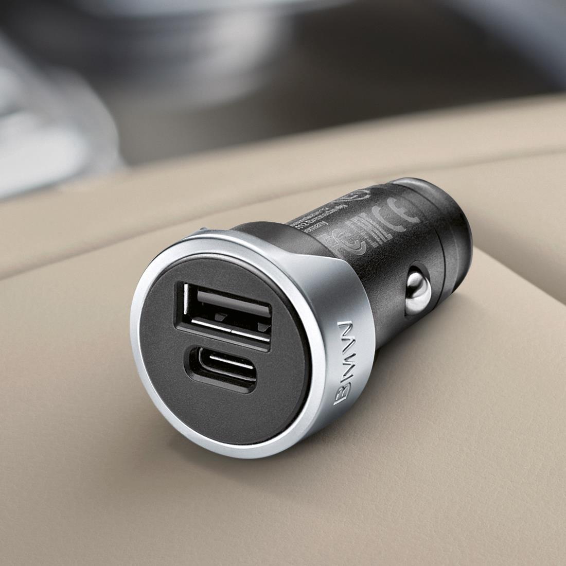 BMW Dual USB Charger for Type A and C 65412458286