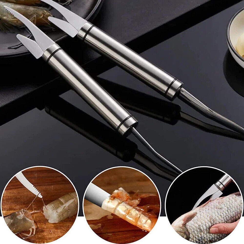 5 In 1 Multifunctional Shrimp Line Fish Maw Knife Shrimp Line Knife Peeler Tool