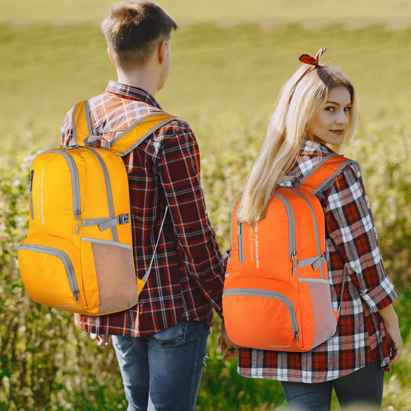 Lightweight Packable Backpack, 35L Light Foldable Hiking Backpacks Water Resi...