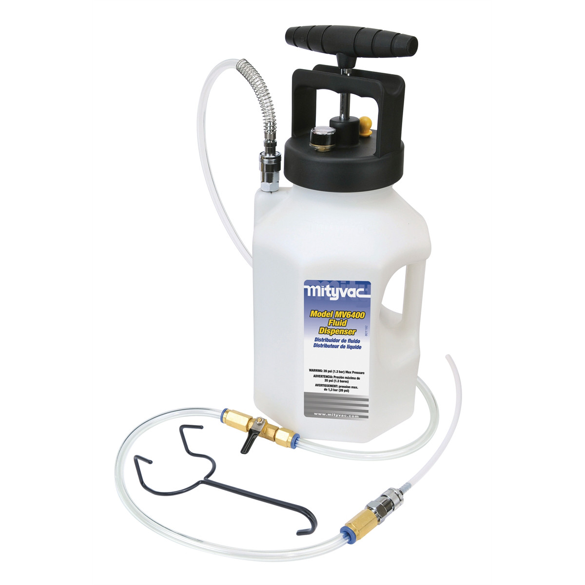 Mityvac MV6400 Fluid Dispensing System for Filling /Topping Fluids with 5' Hose