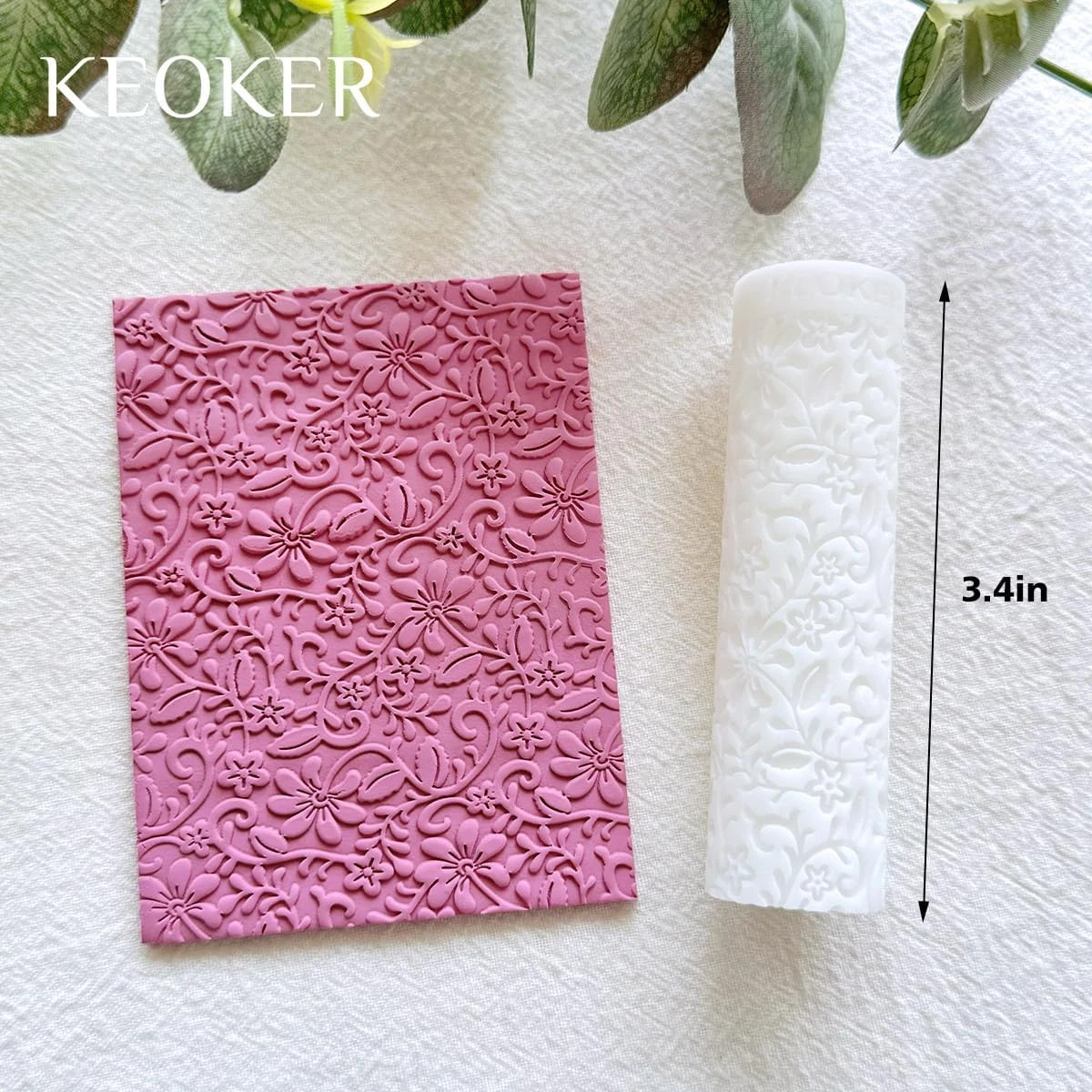 Polymer Clay Texture Roller, Polymer Clay Roller for Making Earrings, like Polym