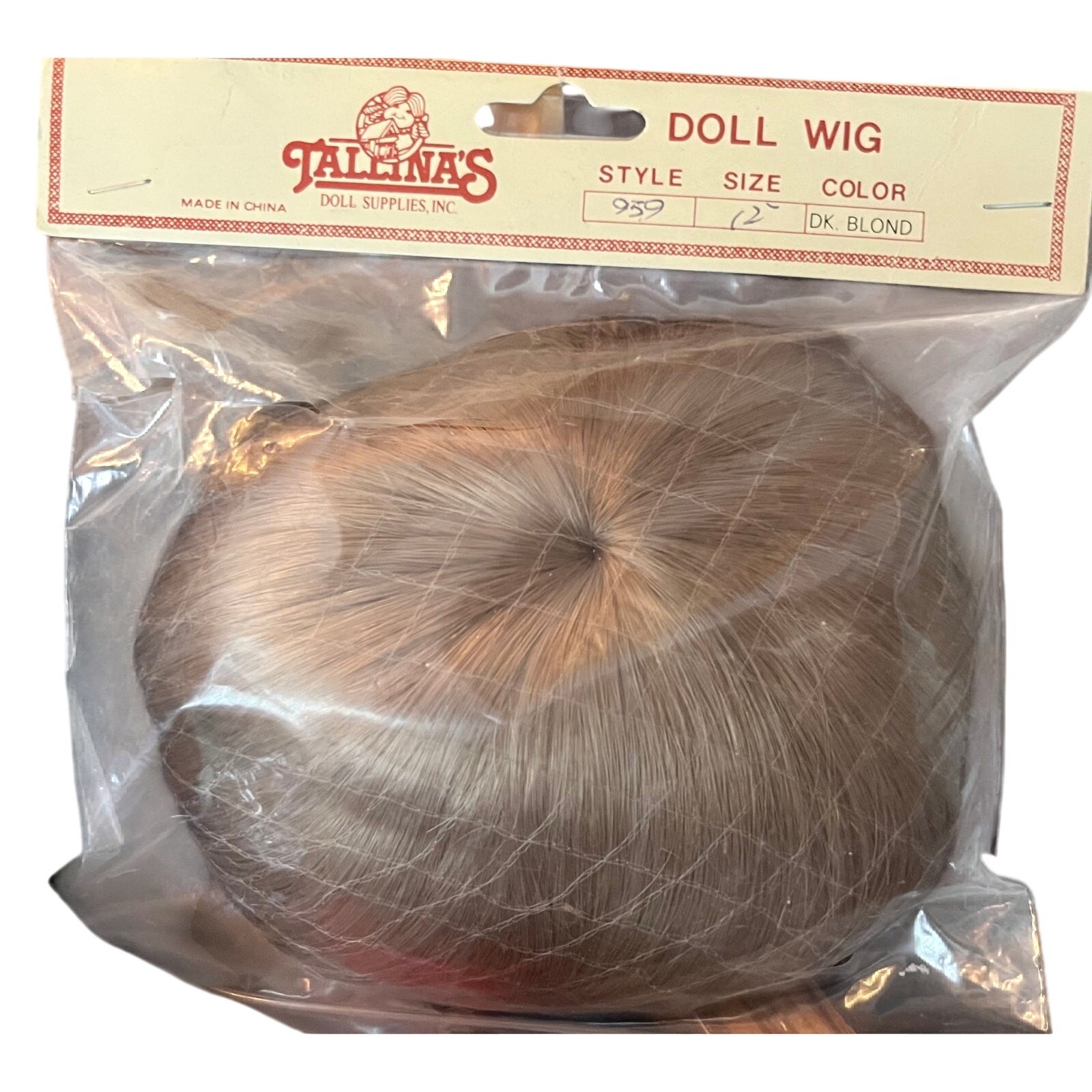 Tallina's Doll Wig 12" Dark Blonde Style 959
