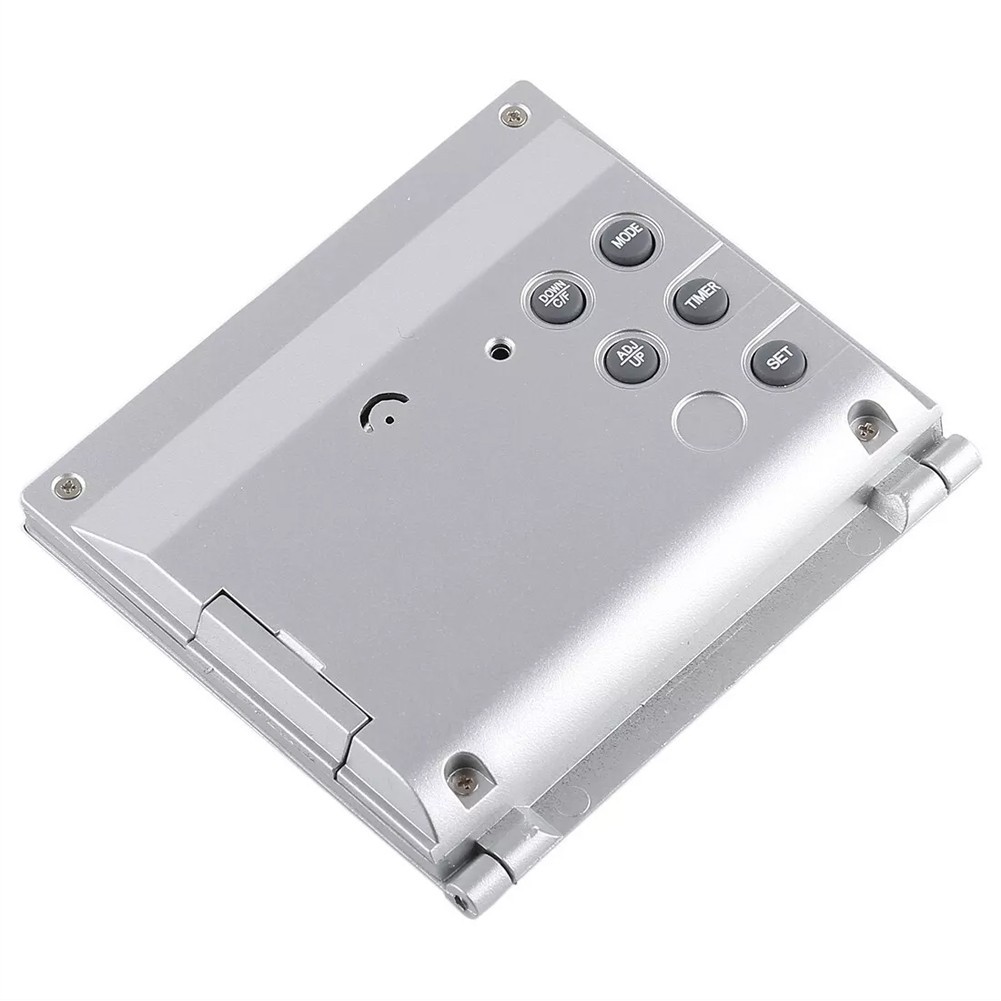 Slim Design Portable Alarm Clock with Large LCD Screen for Easy Viewing