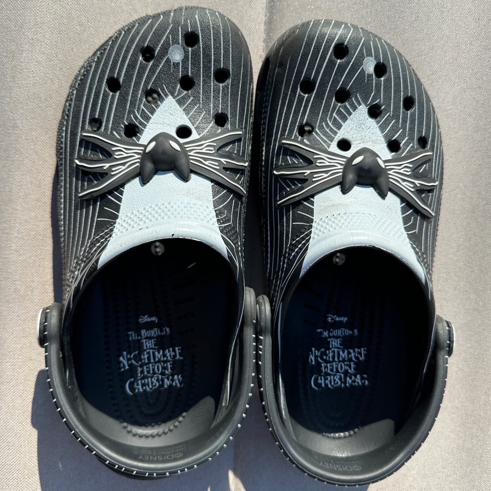 Crocs Nightmare Before Christmas Classic Clogs Mens 6 Womens 8 Jack Skellington