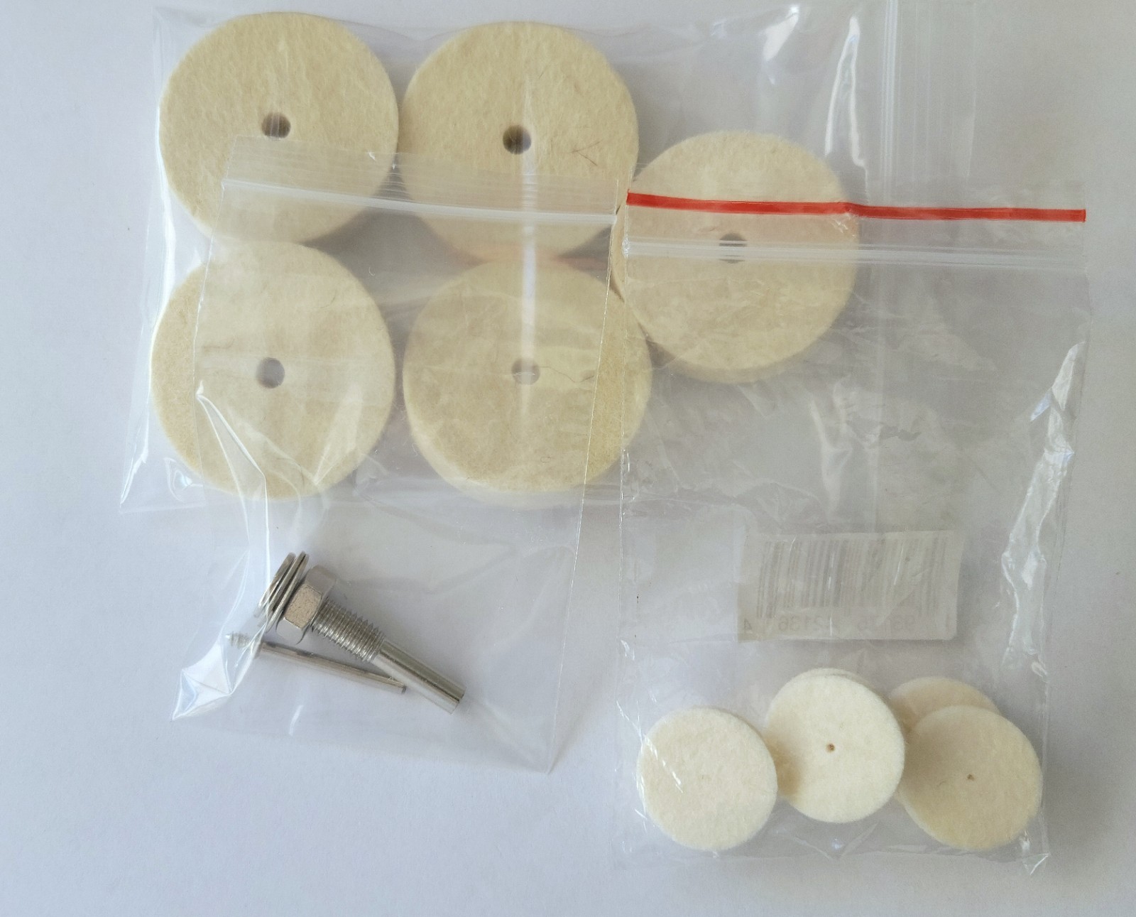WARRIOR 2 in / 1" . Lambs Wool Polishing Wheels,12pc Open Box. New