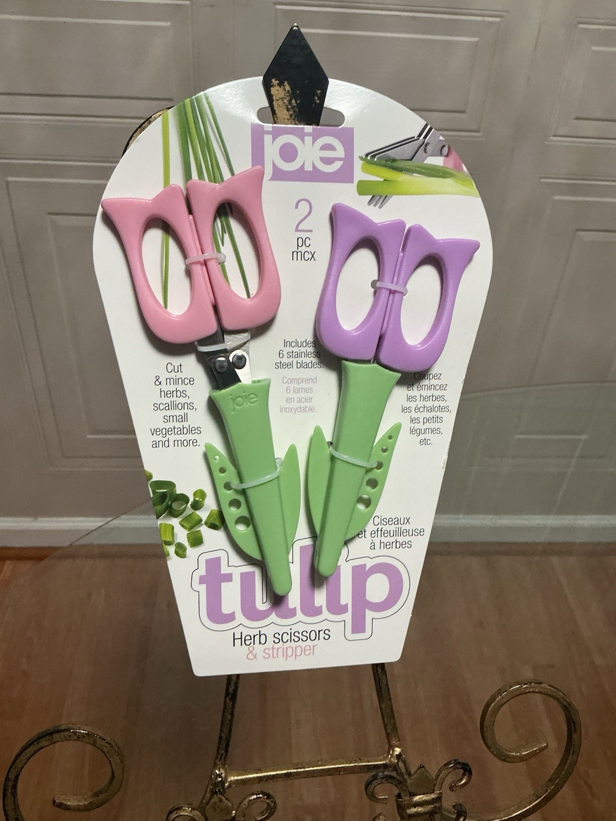 New Joie MSC Herb Scissors Stripper for Quick Efficient Cuts Set Of 2