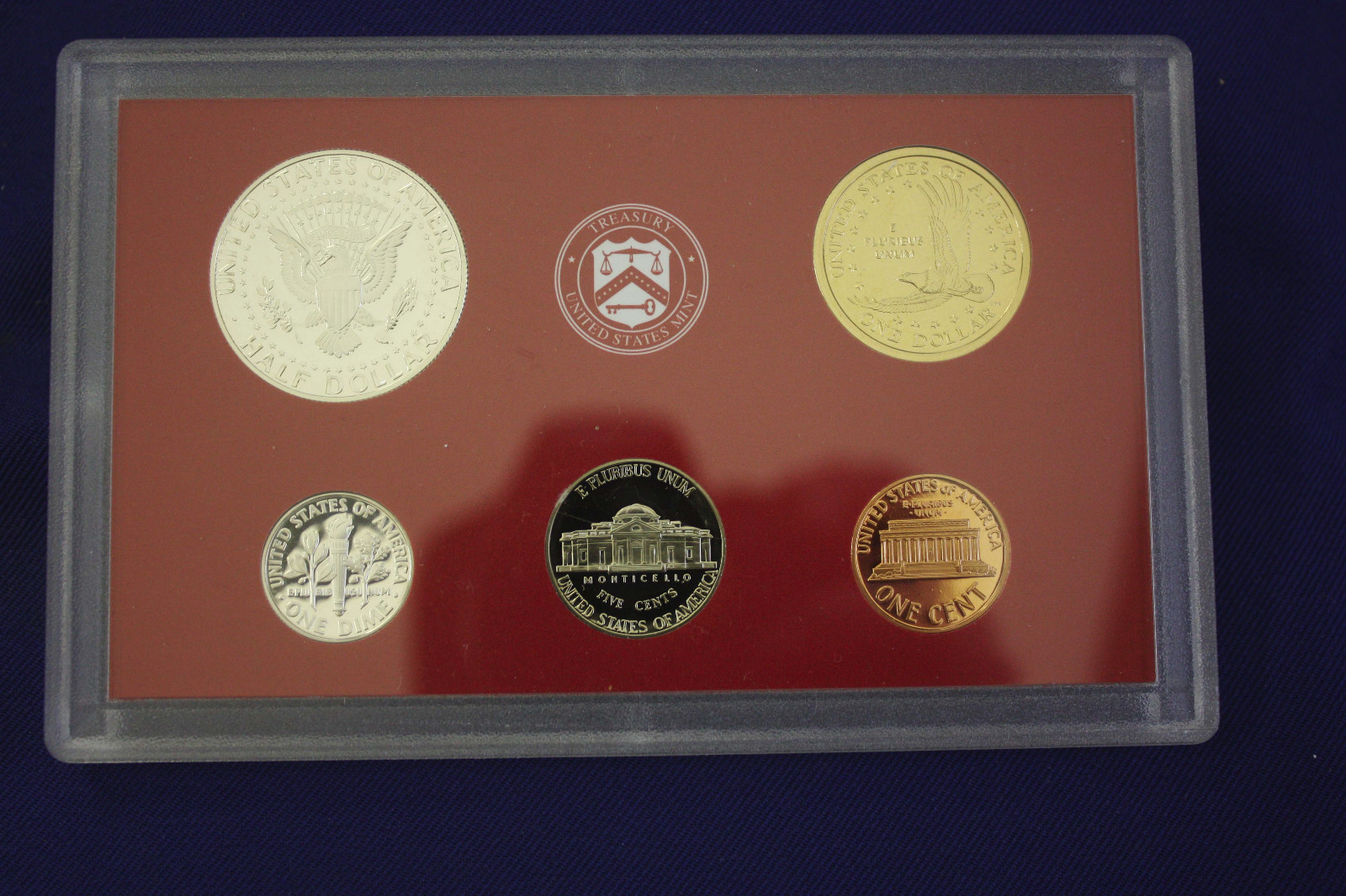 2000 US Mint Silver Proof Set Red Box No Box/COA As Pictured