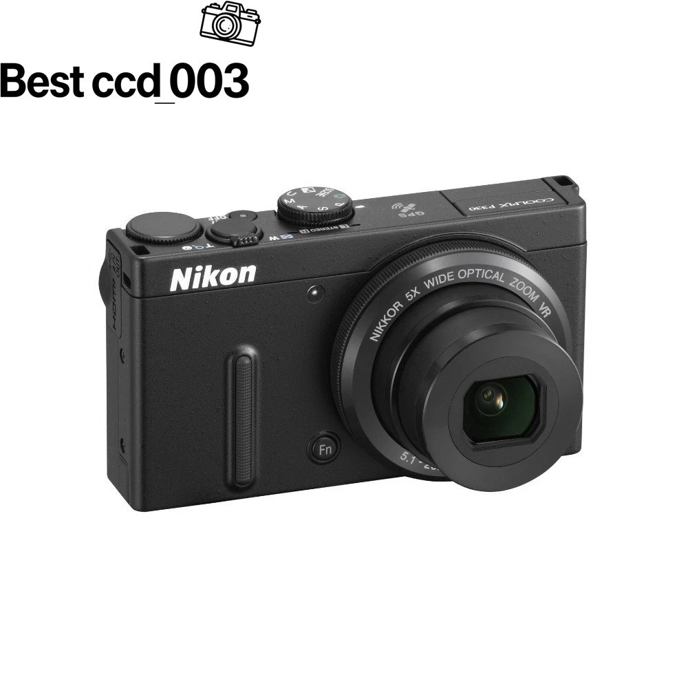 Nikon Coolpix P330 Digital Camera Black Charger SD Card Good Condition Tested