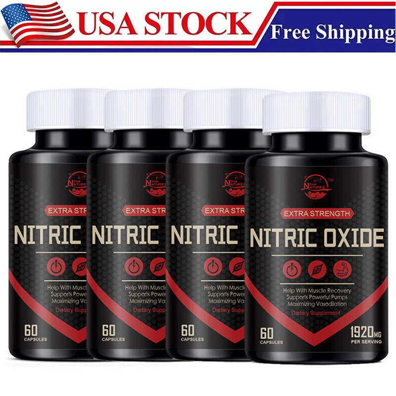 Nitric Oxide Booster Capsules - L-Arginine, L-Citrulline | Circulation Booster