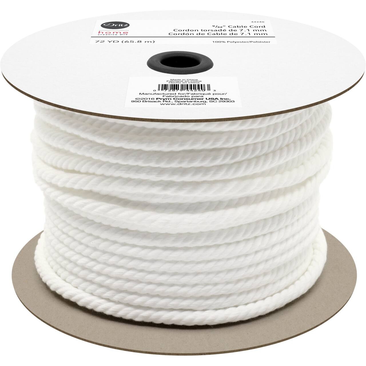 DRITZ - SPOOL OF  9/32 CABLE CORD -  72 YARDS