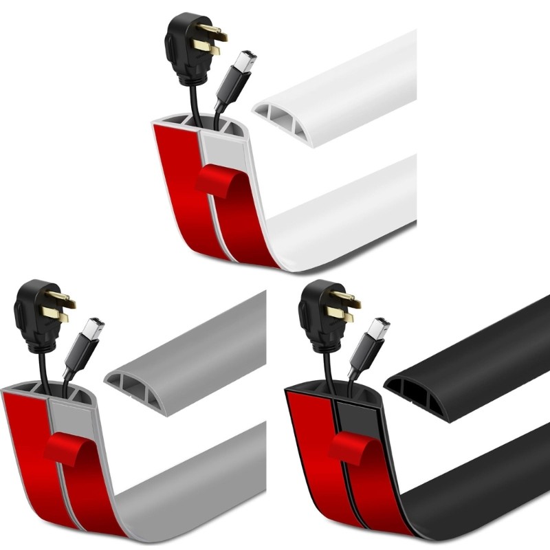 Floor Cable Protectors Adhesive Cord Hider Antislip Floor Cord Cover Enduring