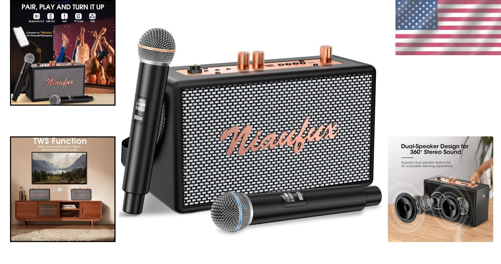 All-in-One Karaoke System with Multiple Connections-