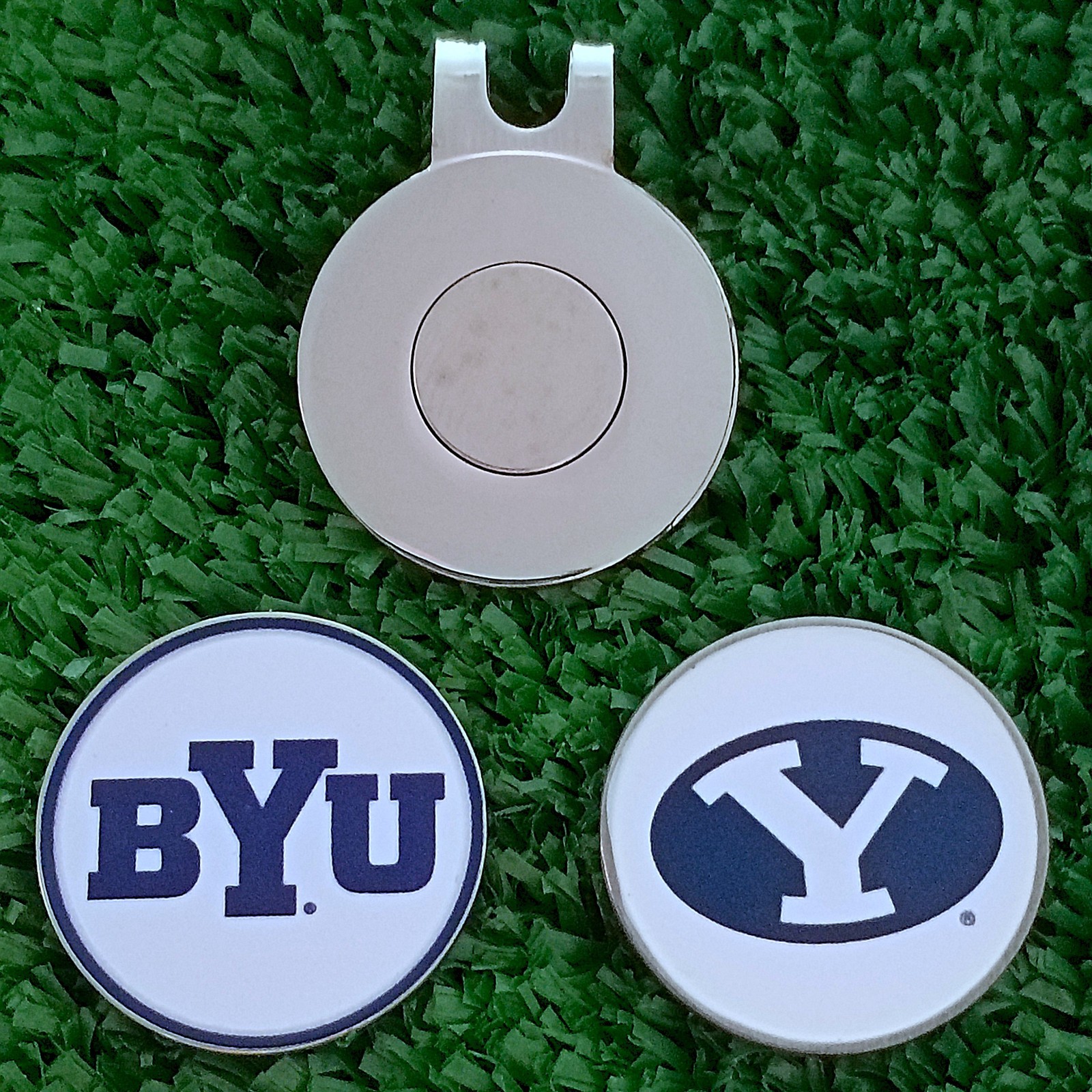 Brigham Young BYU Cougars Golf Ball Marker with Magnetic Hat Clip New