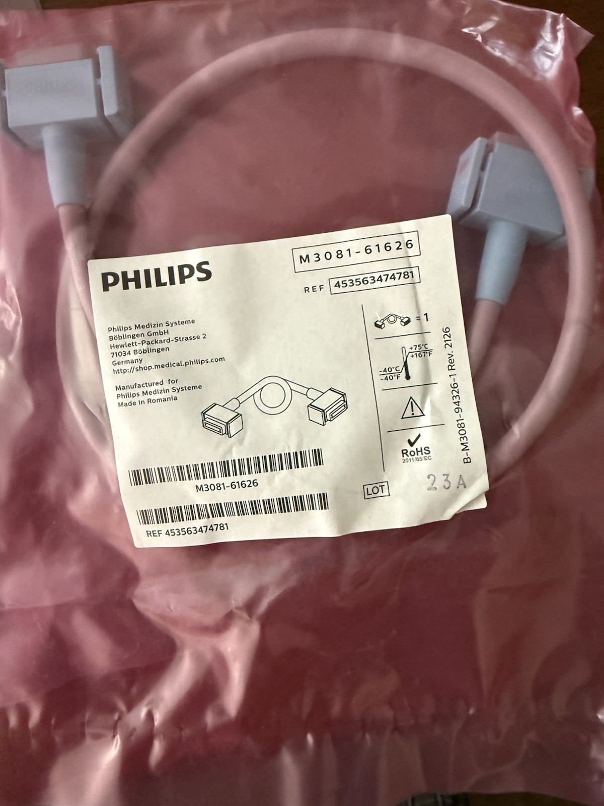 PHILIPS Intellivue M3081-61626 Interface cable