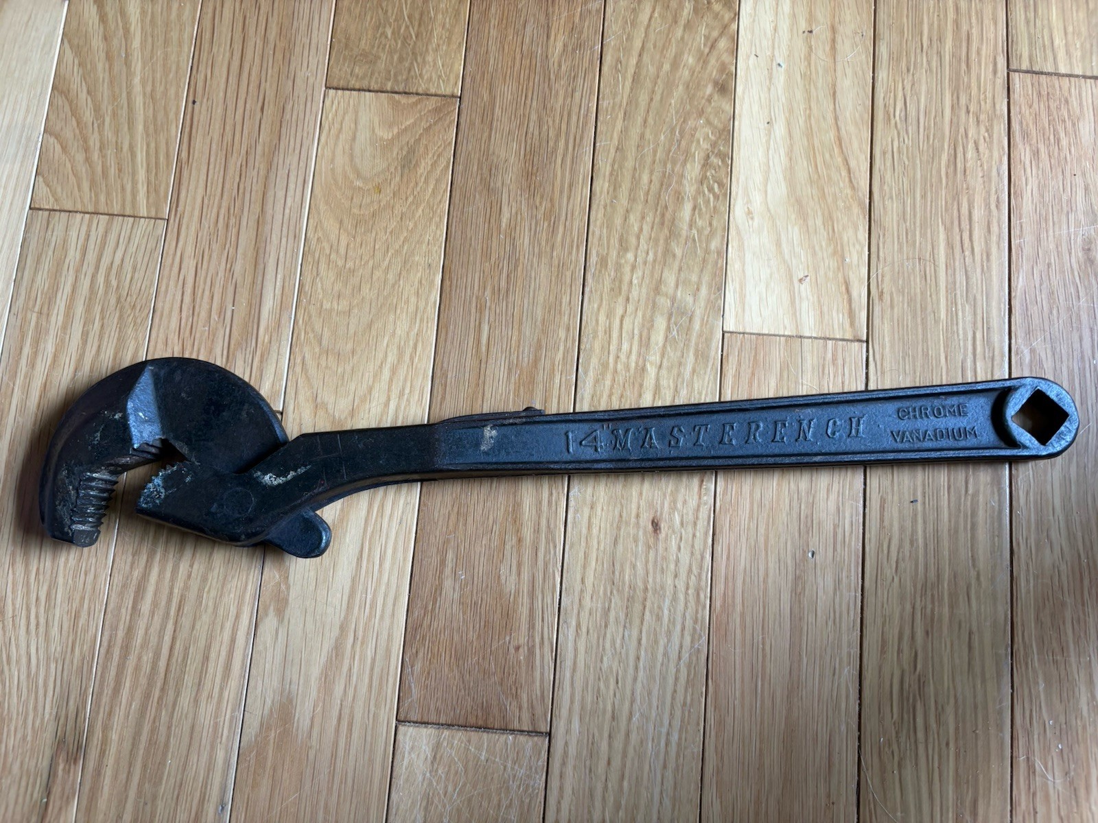 Vintage 14" Heller Bros Masterench  Adjustable Collectible Wrench USA Horse Logo