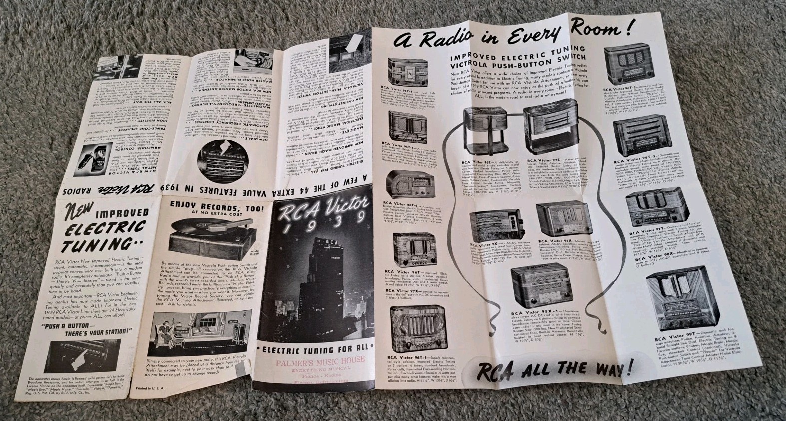 Vintage RCA Victor Radio Sales Brochure Catalog