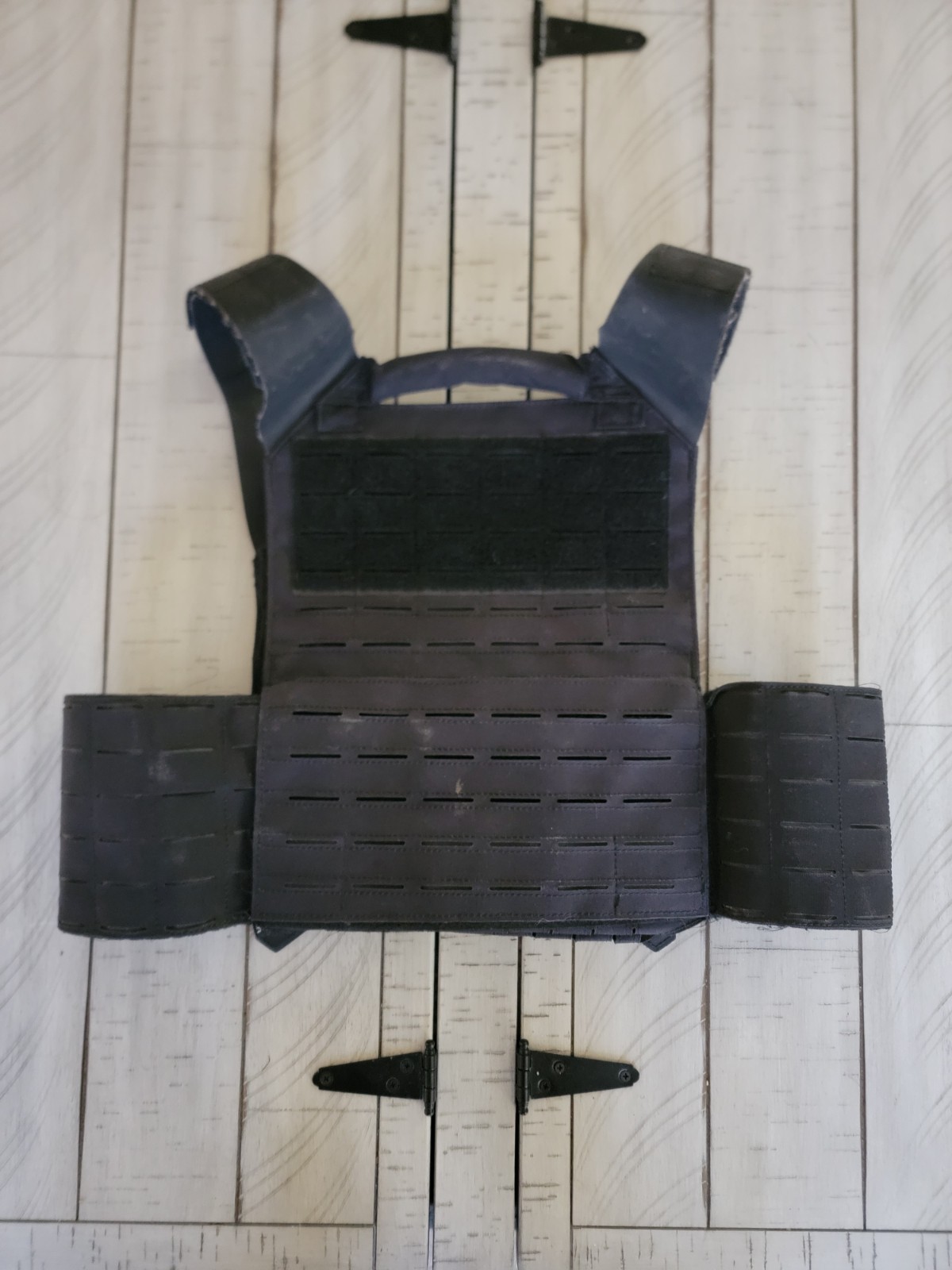 Tacticon Armament Adjustable Nylon Black Plate Carrier Vest Chest Tactical Gear