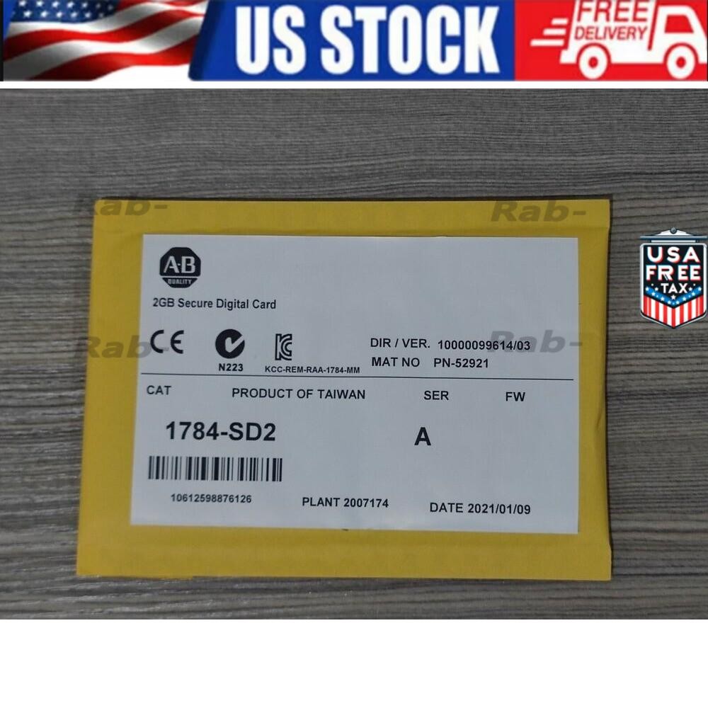 New AB 1784-SD2 Secure Digital Memory Card 2GB in Bag Sealed 1784SD2 US Free Tax