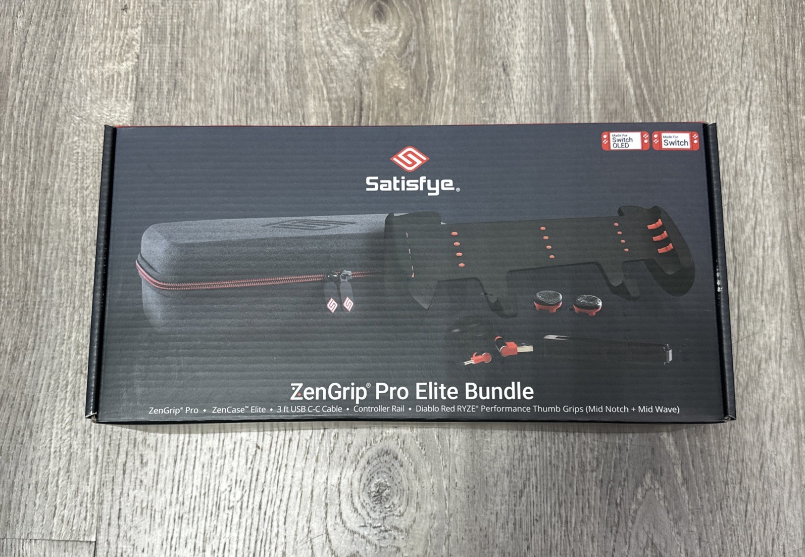 Satisfye ZenGrip Pro Gaming Grip for Nintendo Switch Black