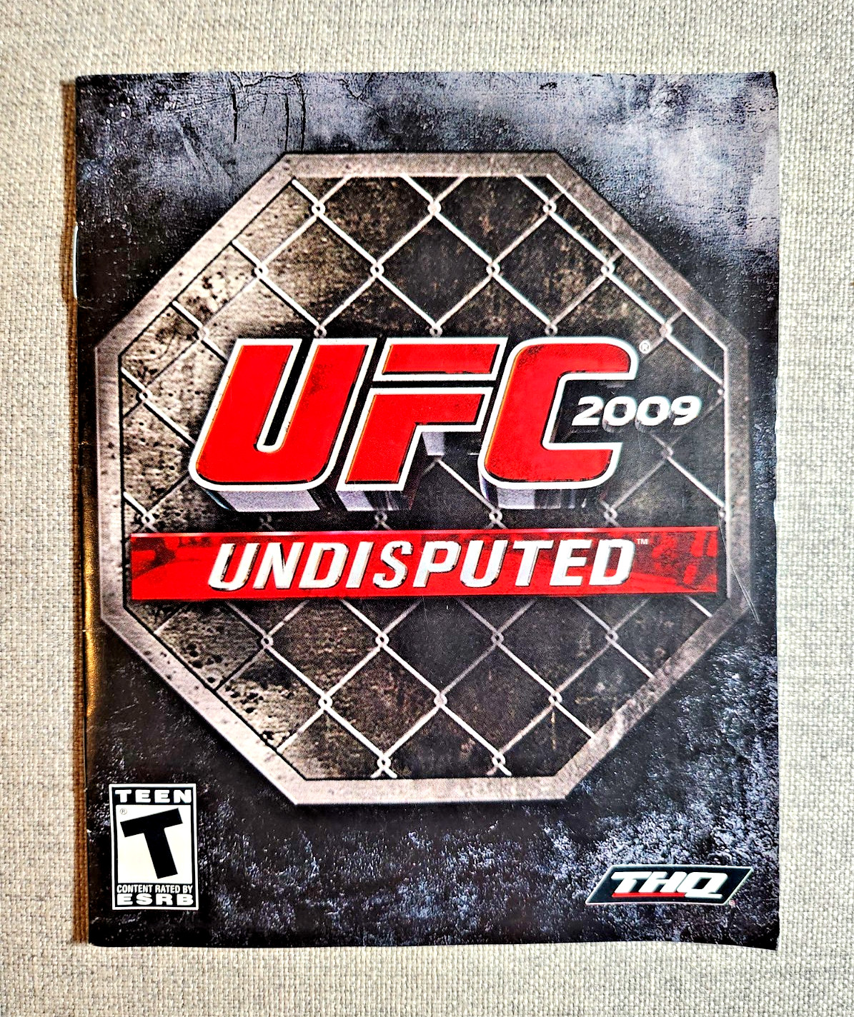UFC 2009 Undisputed Instruction Manual Only - PlayStation 3