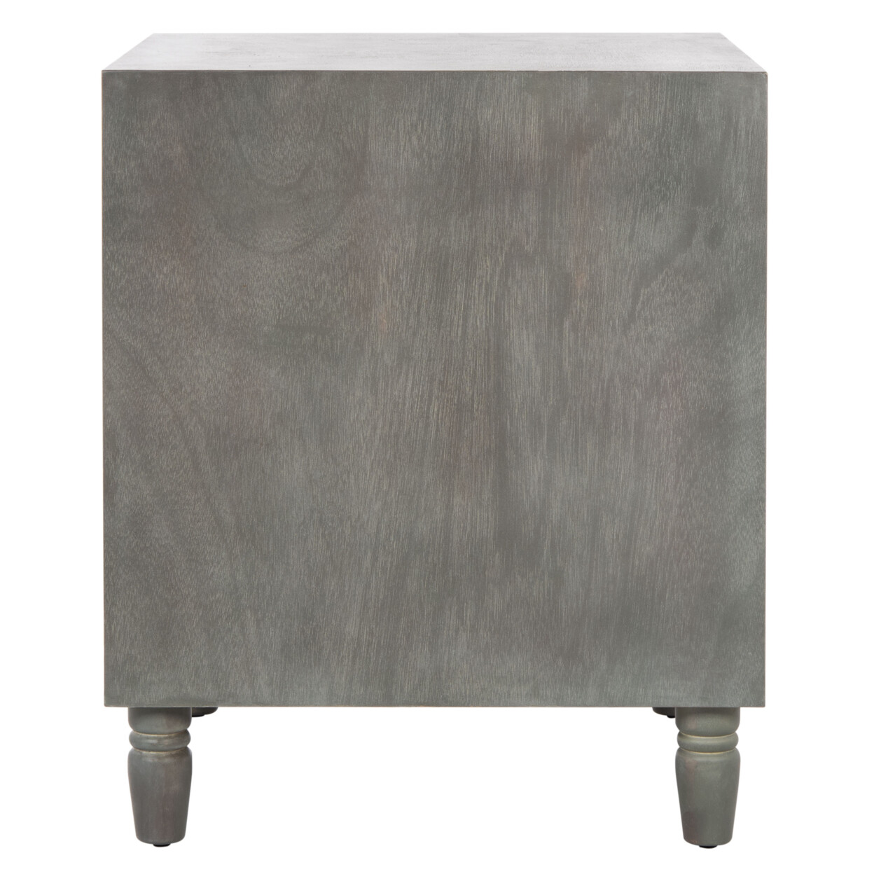 SAFAVIEH Blaise Nightstand With Storage Drawers | Ash Grey |