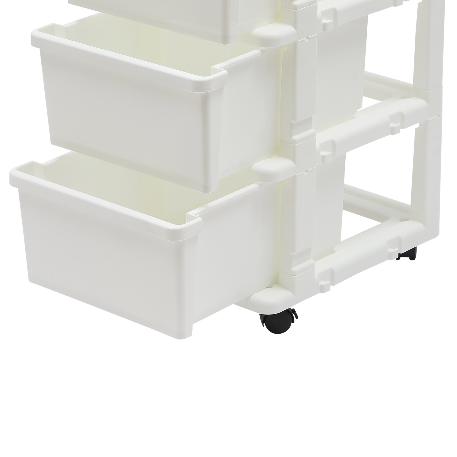87.8cm(H) Document Storage Box Movable Office File Drawer Organizer W/ 4 Drawers