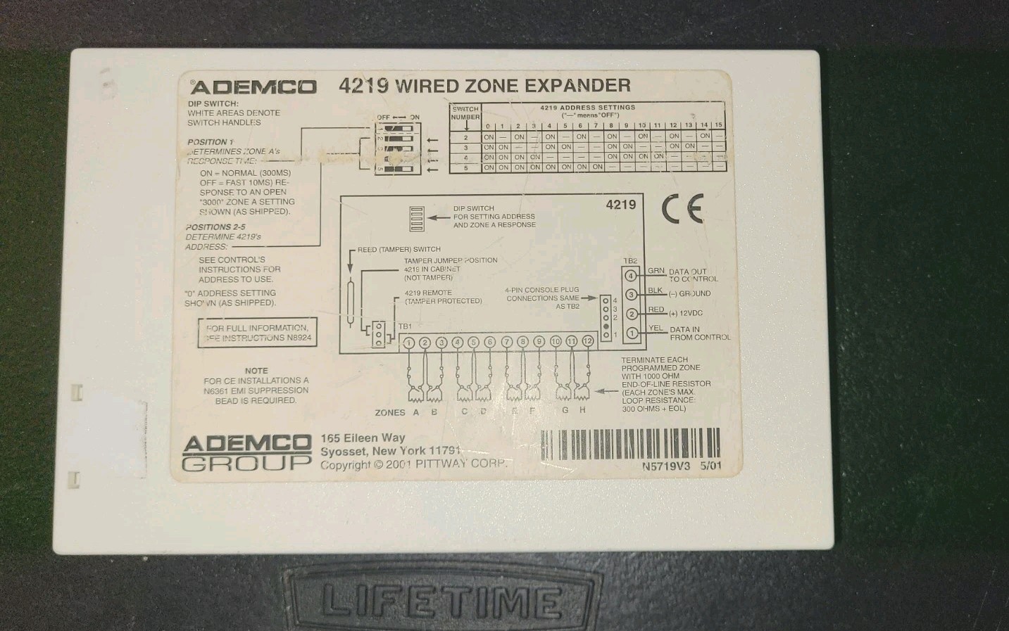 Honeywell Ademco 4219 8-Zone Expander | Tested Working | FREE SHIP + Multi-Qty