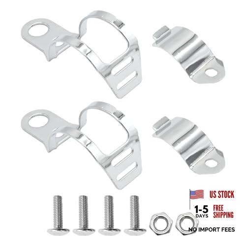 2Pcs Indicator Mount Bracket Clamps, Turn Signal Light Clamps, Turn Signal