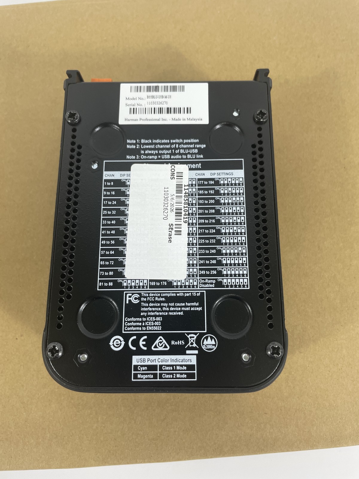 New, Open-Box Harman BSS BLU-USB-M-US USB to BLU Link Interface