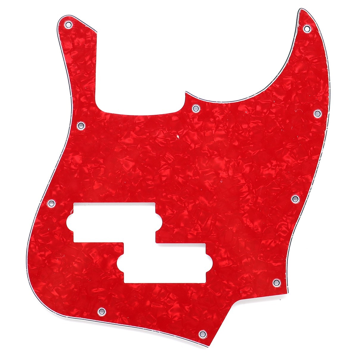 4Ply Jazz Bass Pickguard Precision Bass Pickup Hole Bass Pickguard Red Pearl