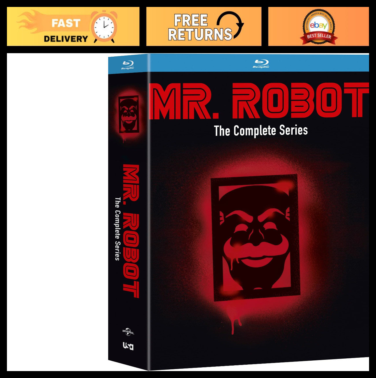 Complete Mr. Robot Series on Blu-ray - All Seasons, High-Quality, TV Show Box Se