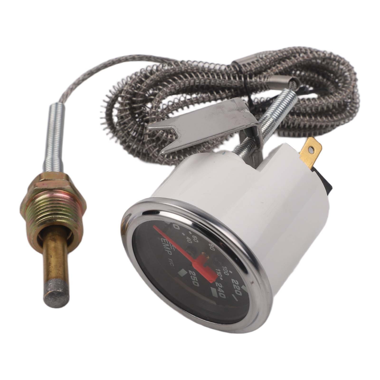 Water Temp Gauge 52mm Mechanical 12V for Car Truck Van with 1/2 NPT Sensor