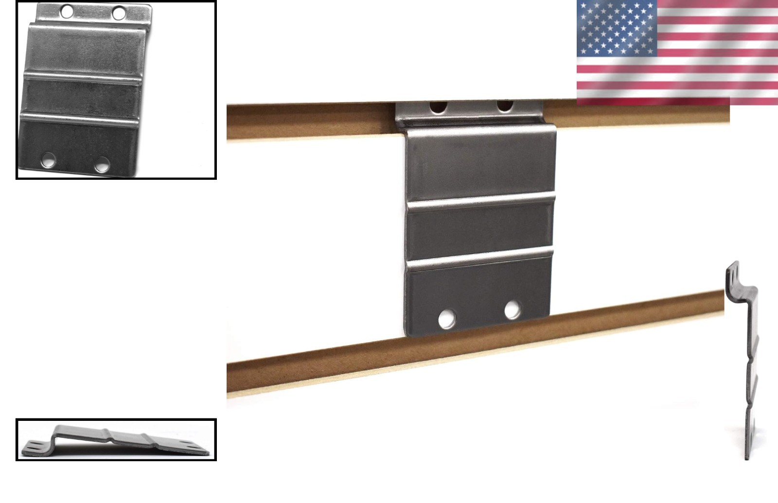 Versatile 5 Pack Slatwall Mounting Adapters, Durable Alloy Steel Construction