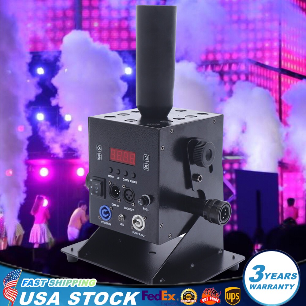 LED CO2 Jet Smoke Machine w/5m Hose CO2 Cannon DMX Blaster DJ Disco Stage Effect