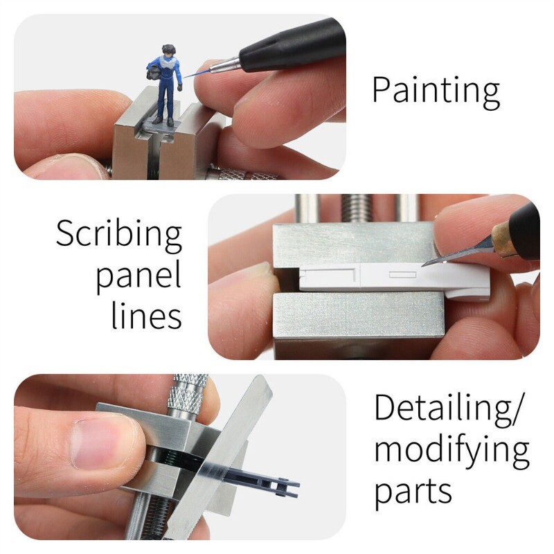 DSPIAE AT-MV Stainless Steel Precision Mini Vise for Model Tool SILVER