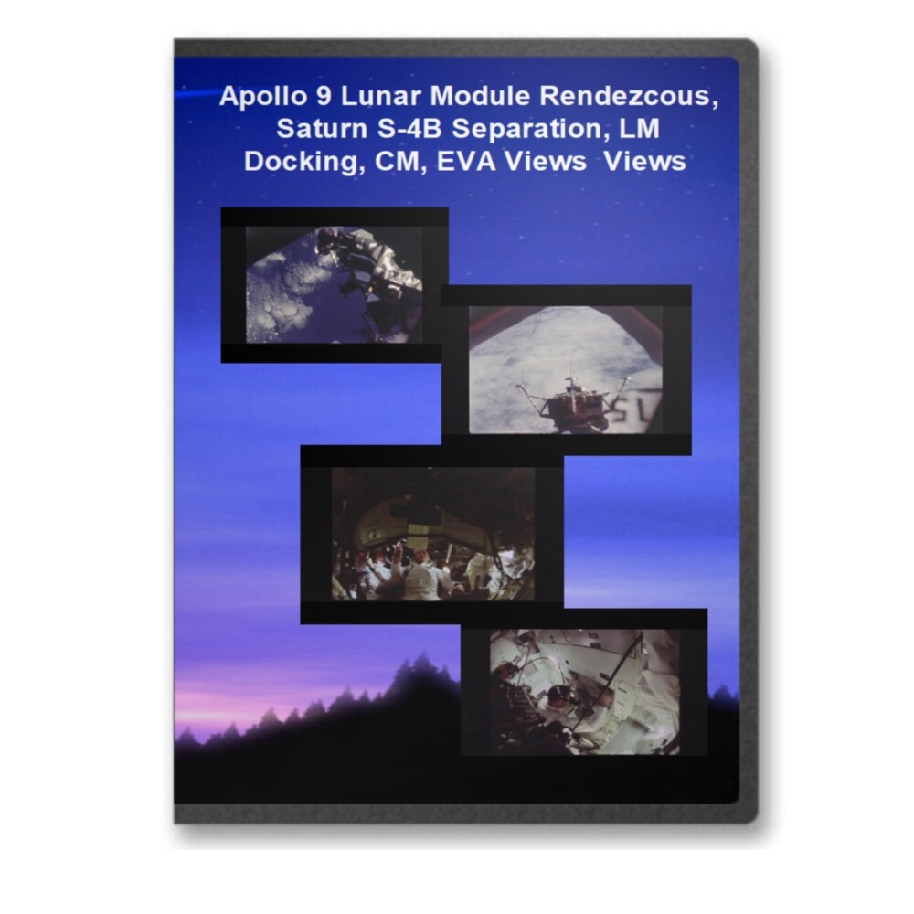 Apollo 9 LM Rendezvous, Saturn S-4B Separation, LM Docking, CM, EVA DVD - C743