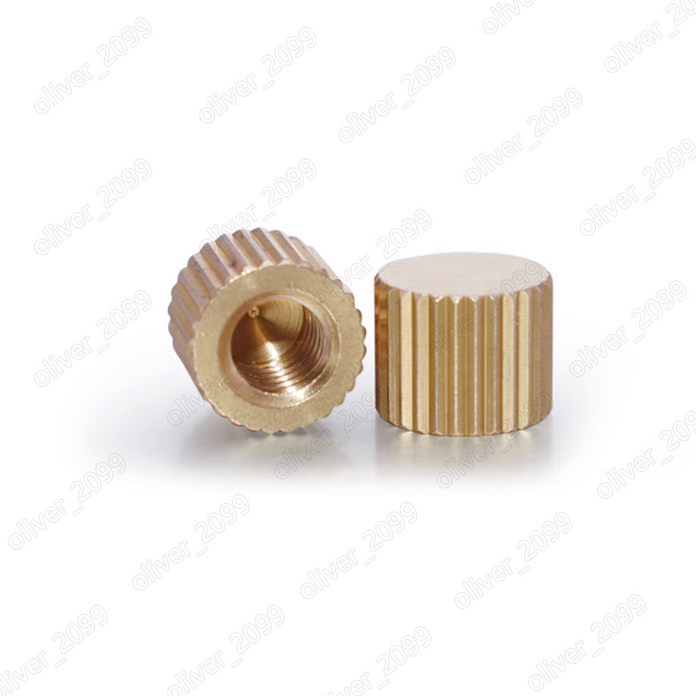 Brass Flat Head Knurled Nuts M2 M2.5 M3 M4 M5 M6 M8 M10