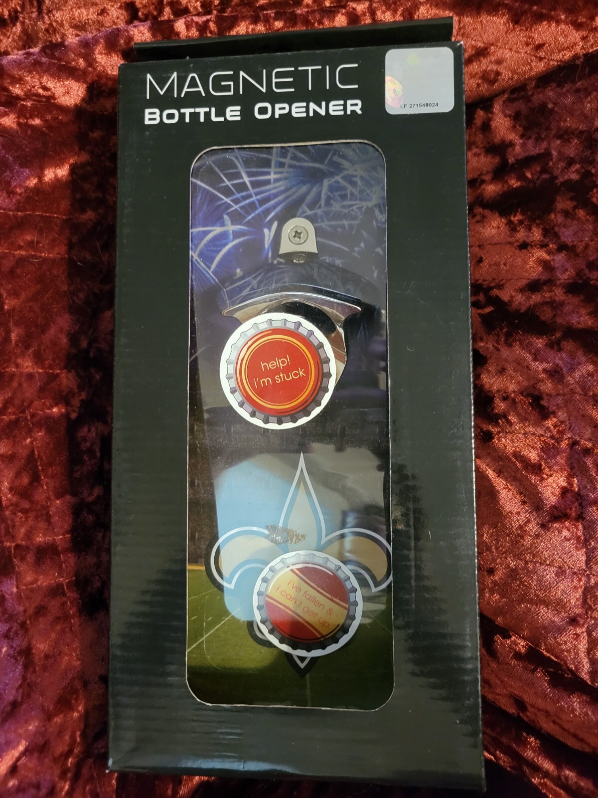 BRAND NEW New Orleans Saints NFL WALL MOUNT MAGNETIC BOTTLE OPENER
