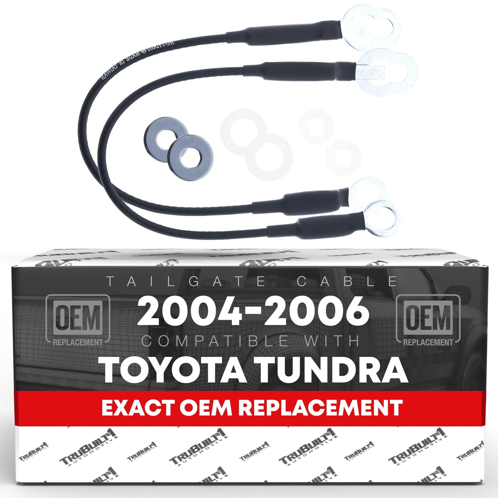 Tailgate Cable Compatible with 2004-2006 Toyota Tundra - OEM Replacement 6577...