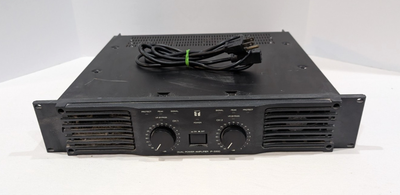TOA IP-300D Dual Power Amplifier Tested Working Professional Audio Ships Free