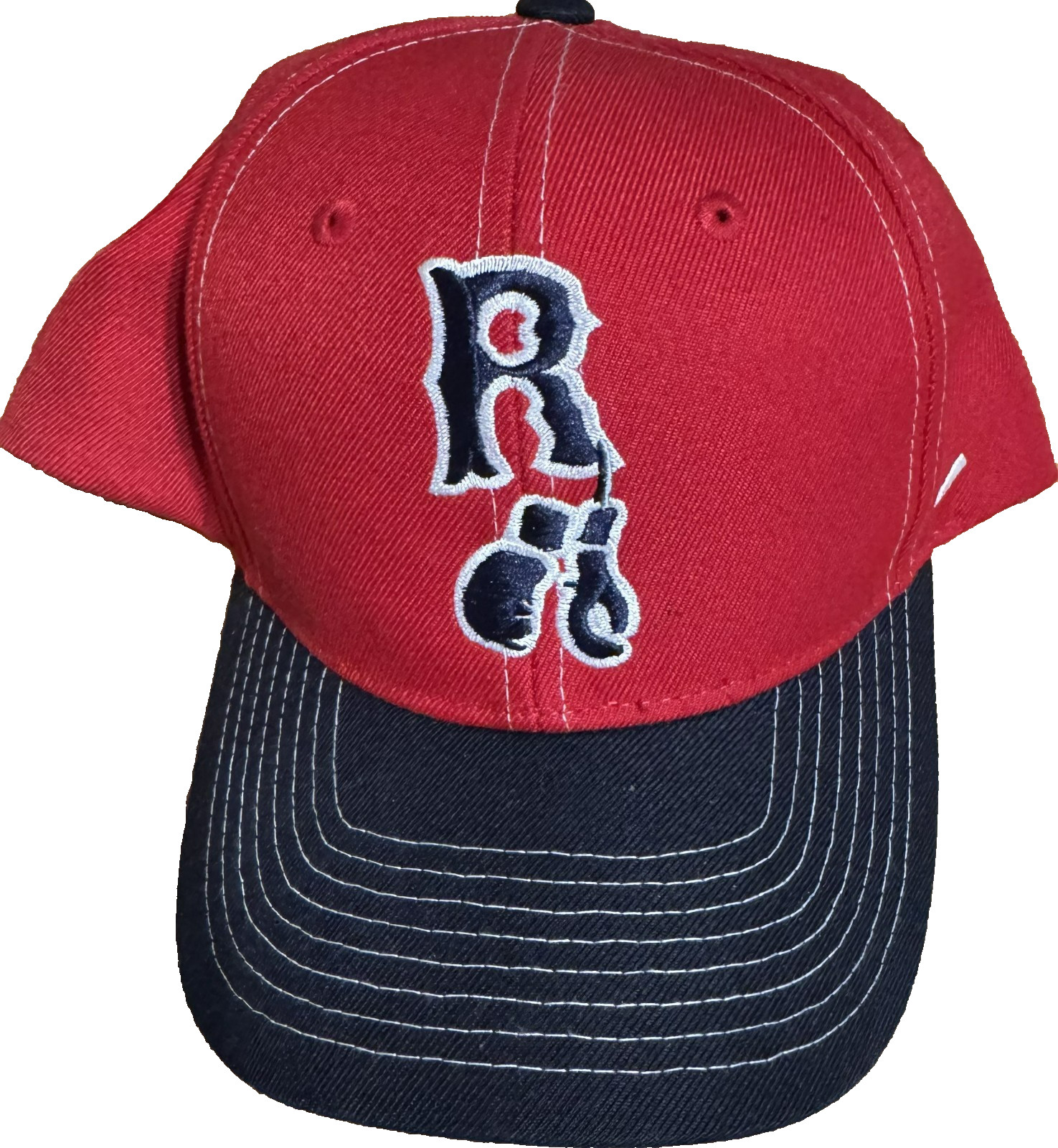 Brockton Rox Vintage Zephyr OSFA Snapback Hat Red FCBL Can-Am Frontier League