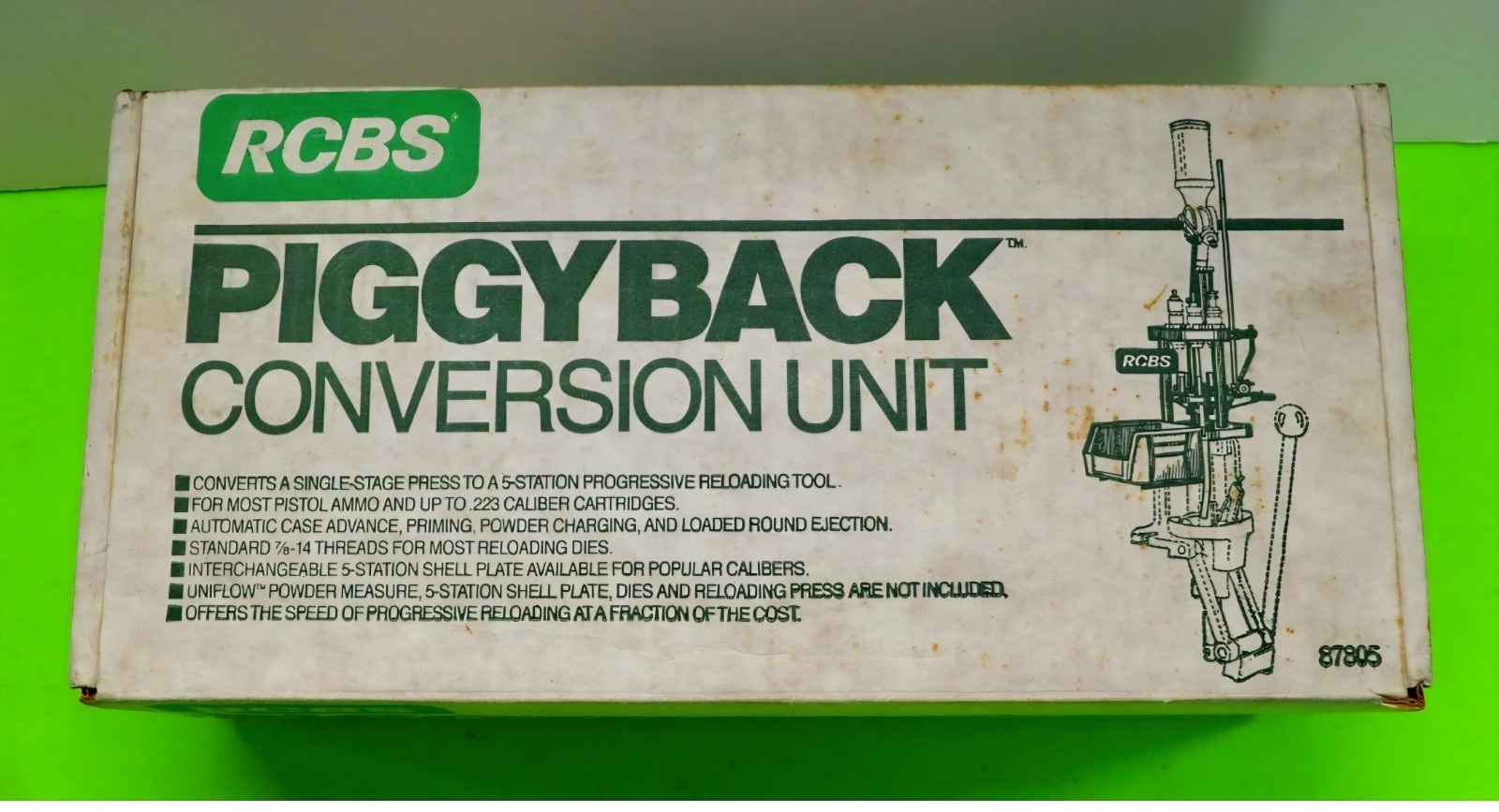 RCBS Piggyback Unit-(87805)-Factory NEW old Stock-in box